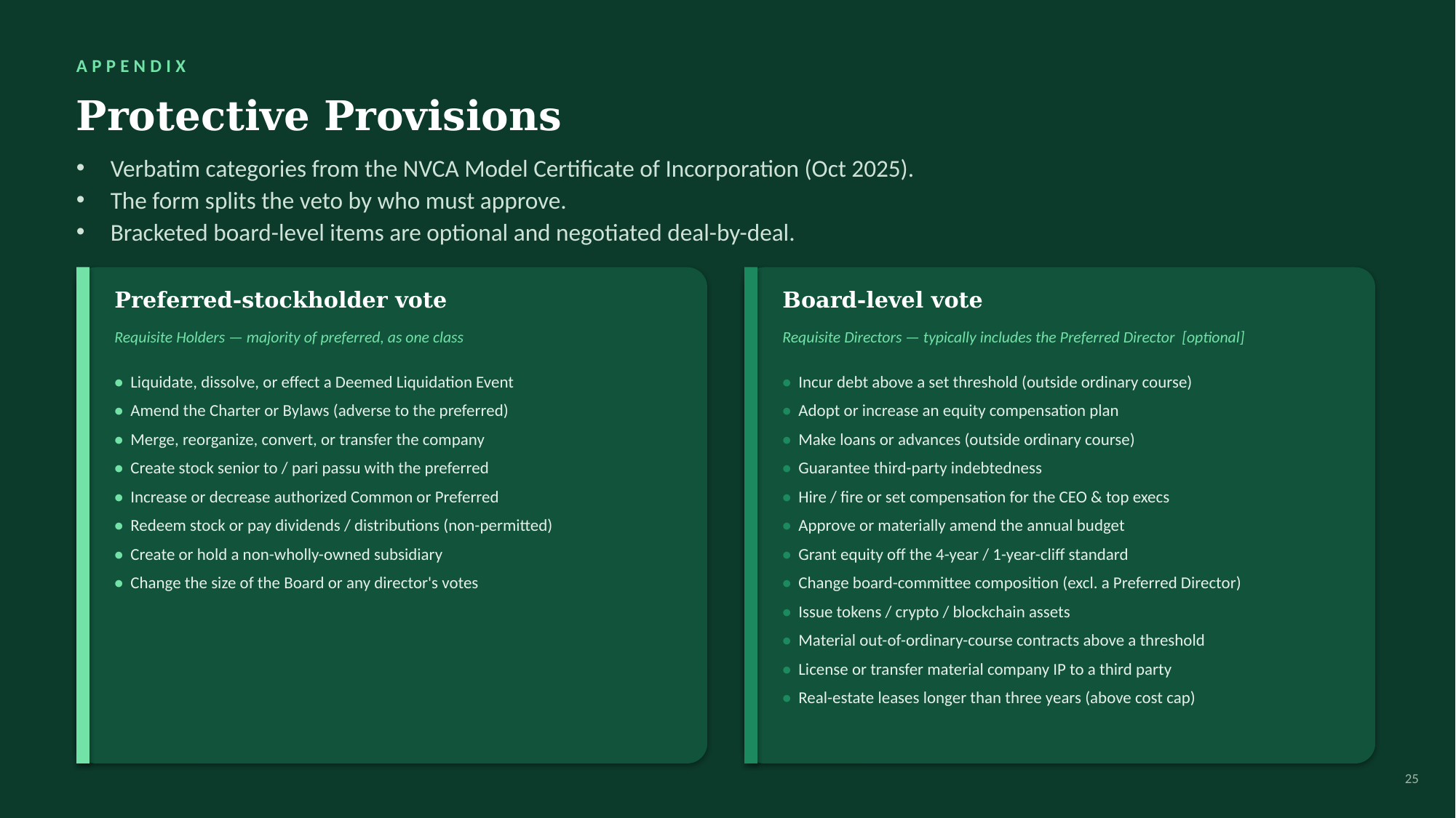Early Financing Strategy — slide 24